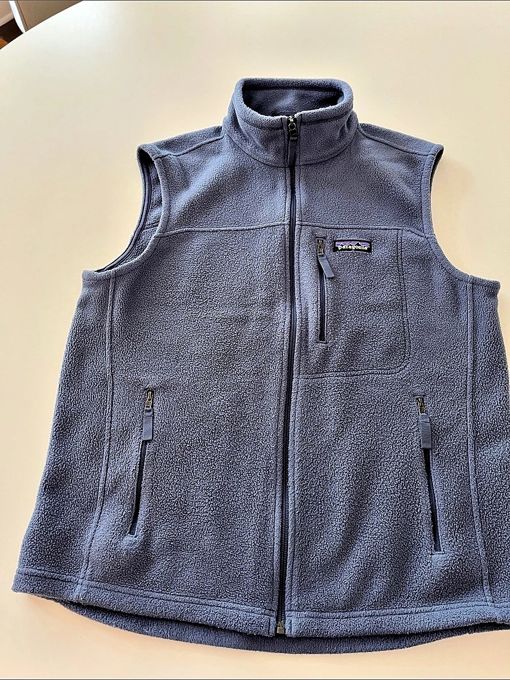 Patagonia Classic Synchilla Fleece Vest Blue Medium